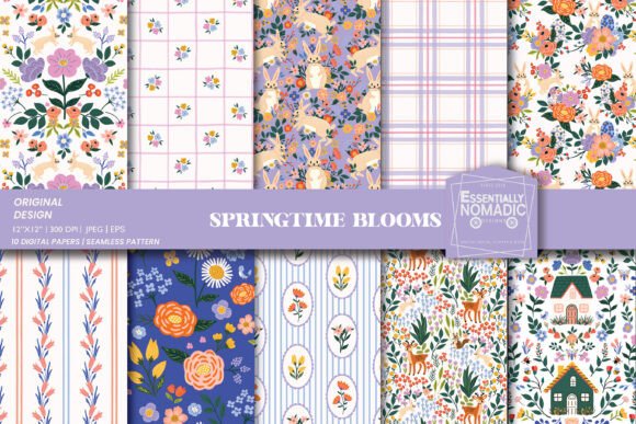 Download Cottagecore Spring Floral Pattern Repeat - Spring Collection