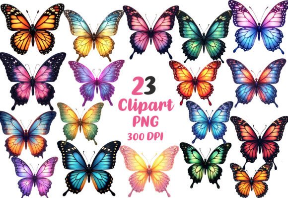 Download Colorful Spring Butterflies PNG Clipart - Spring Collection