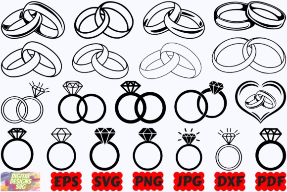Download Wedding Ring SVG | Engagement Ring SVG - Engagement Collection